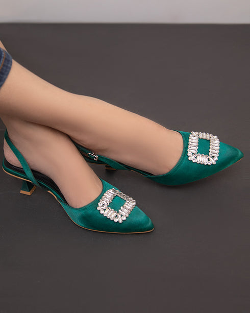 Heels with Brooch